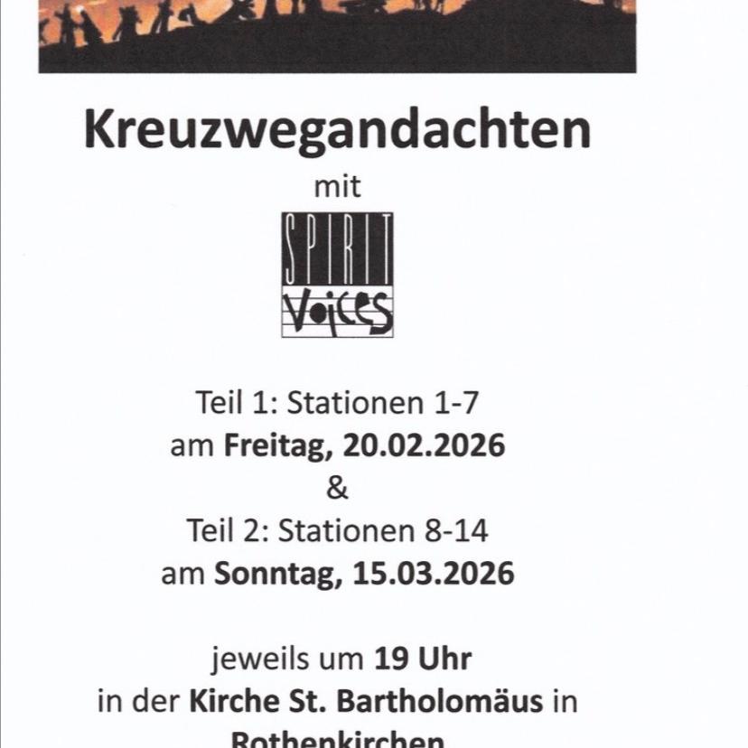 Kreuzwegandachten mit Spirit Voices