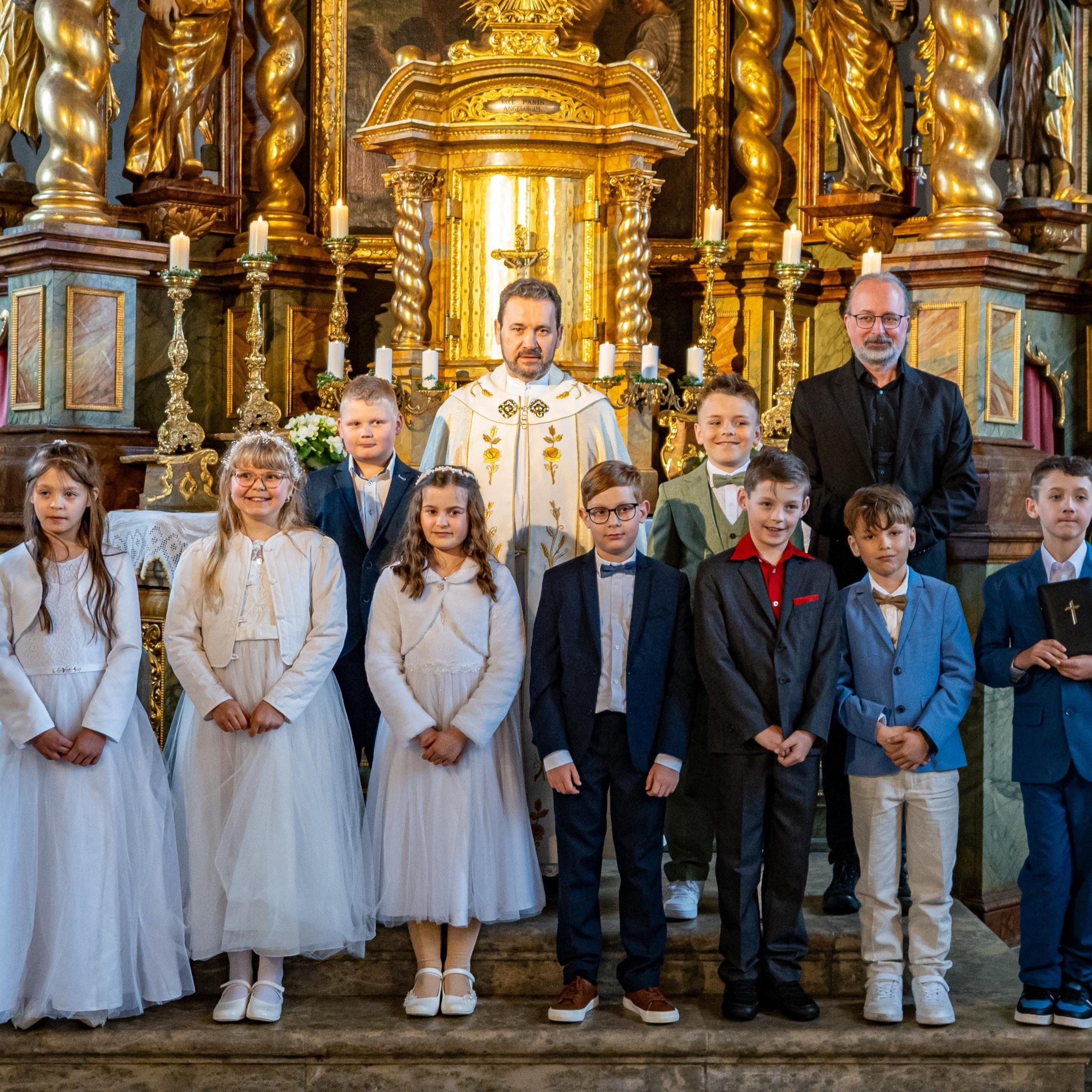 Gruppenfoto Erst- und Jubelkommunion Pressig/Rothenkirchen