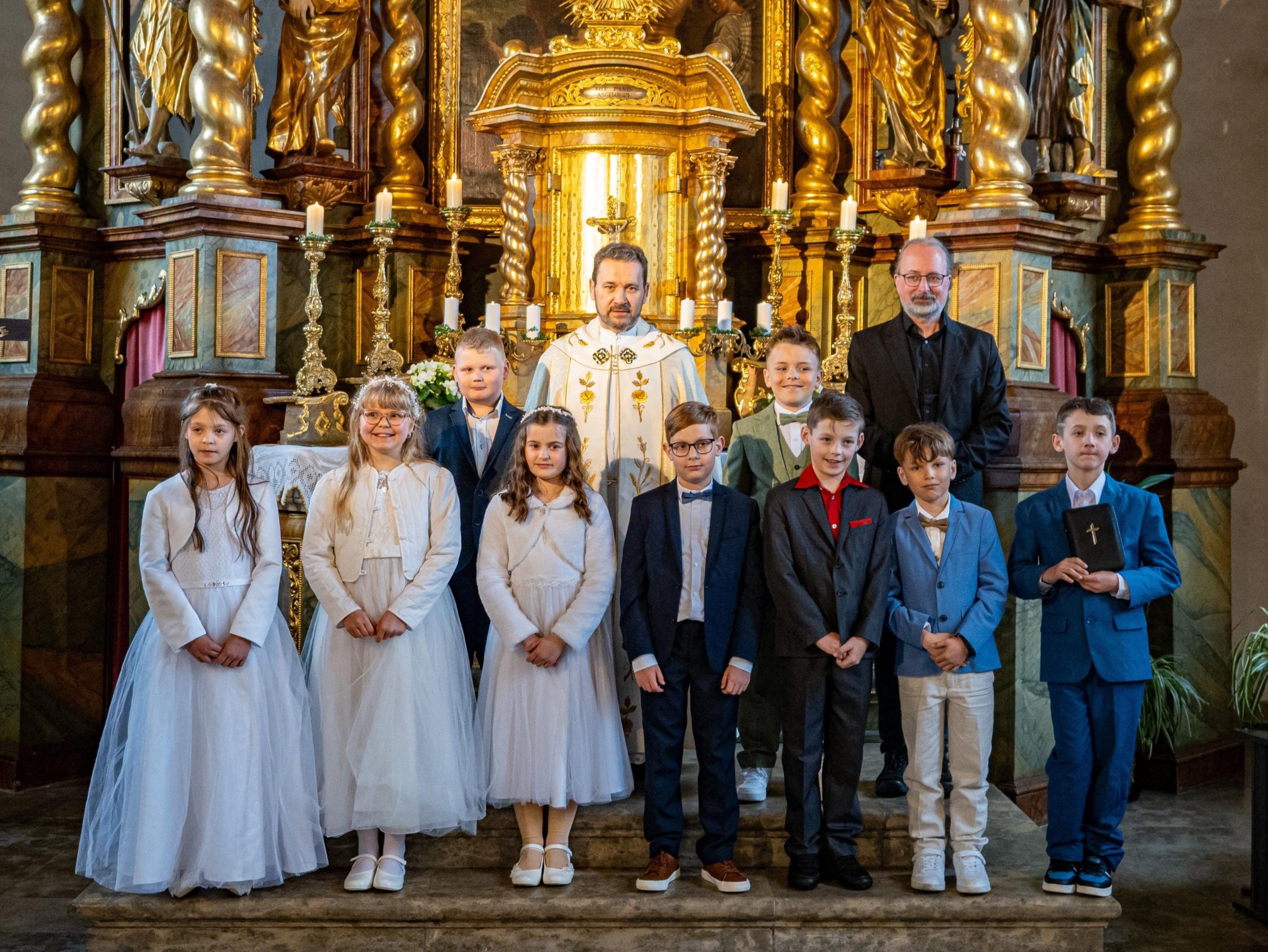 Gruppenfoto Erst- und Jubelkommunion Pressig/Rothenkirchen