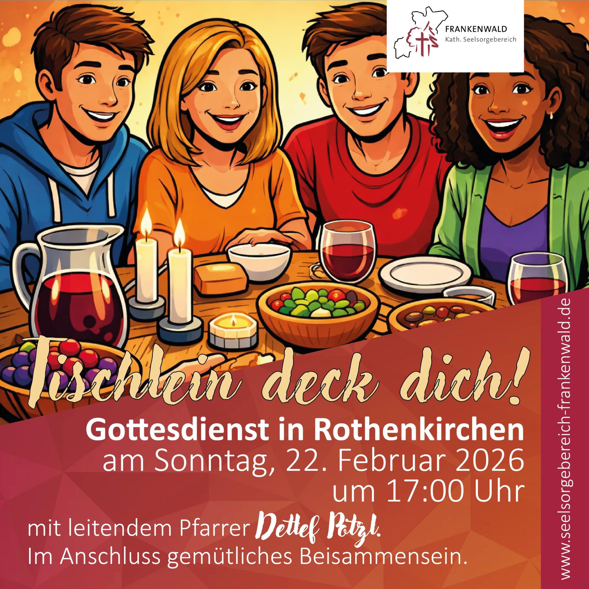 Sonntagabend-Gottesdienst in Rothenkirchen