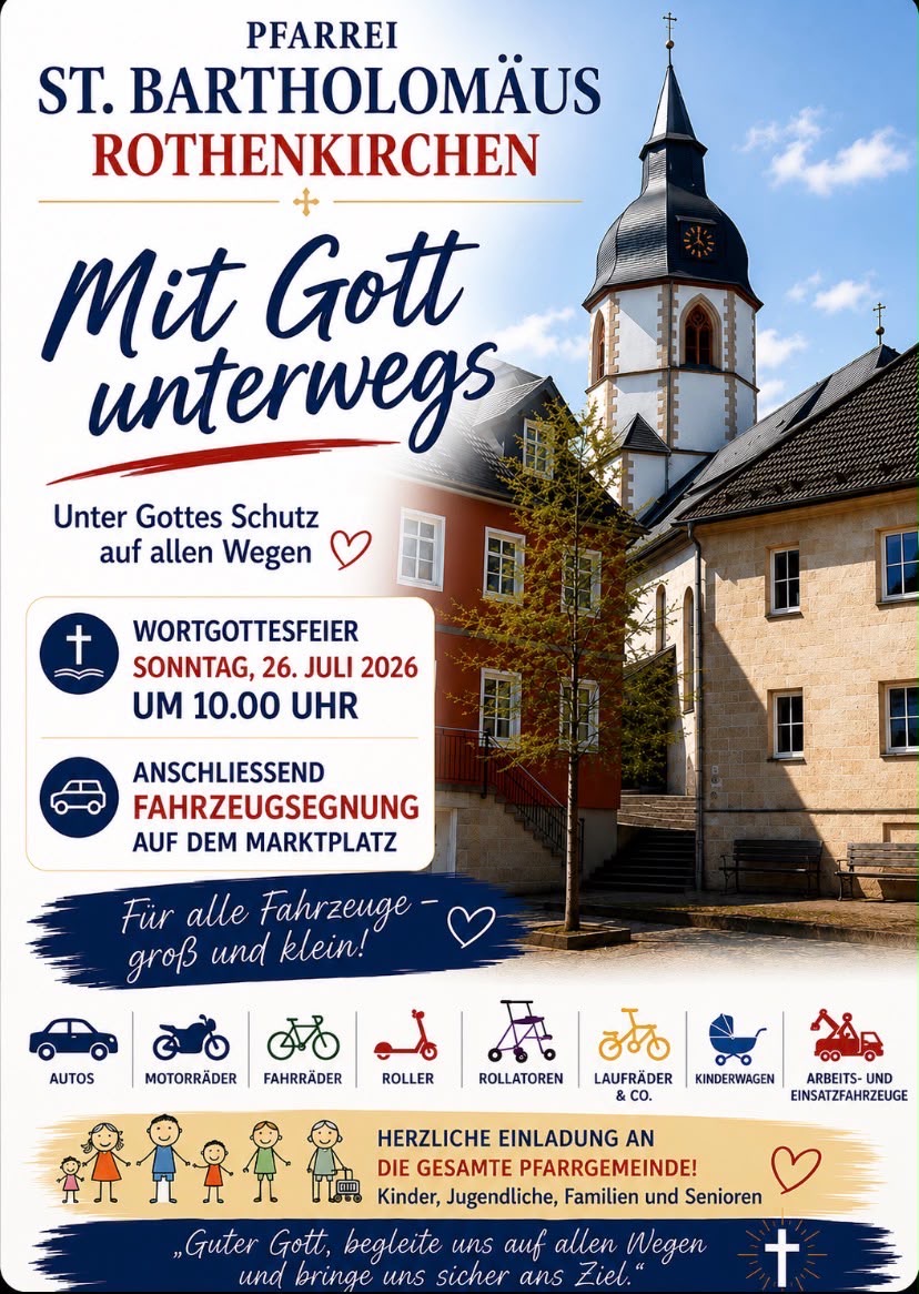 Wort-Gottes-Feier mit Fahrzeugsegnung