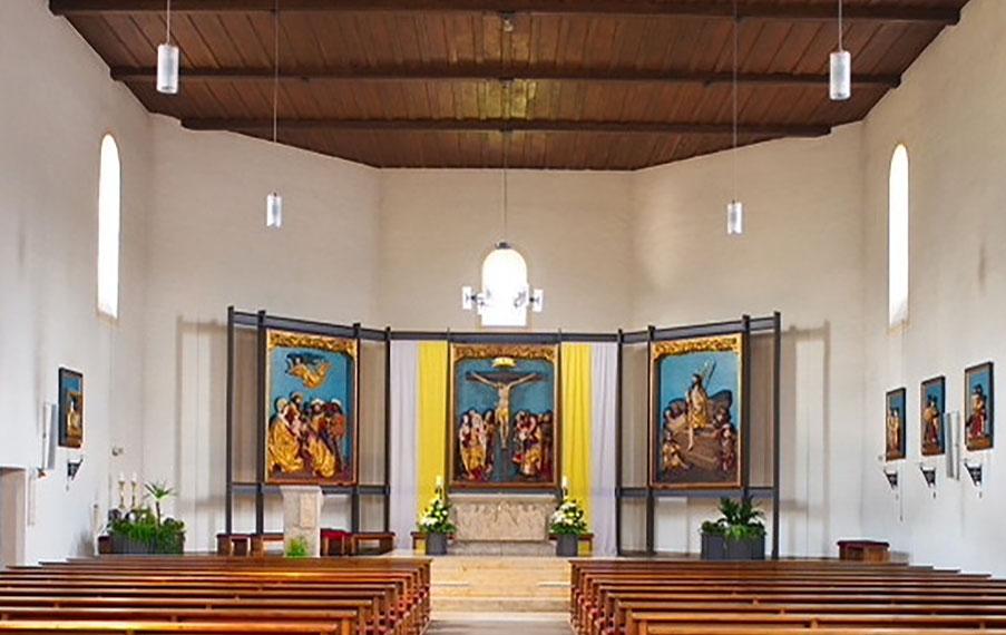 Slider - Blick in die Kirche in Rothenkirchen - Homepage der Pfarrei Rothenkirchen